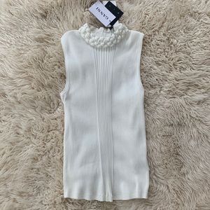 Ganni Daviau sleeveless shirt NWT L